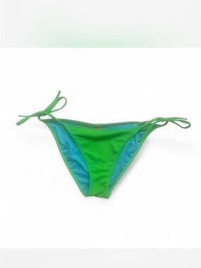 Victoria’s Secret Neon Green & Blue bikini bottoms with size tie strings size M